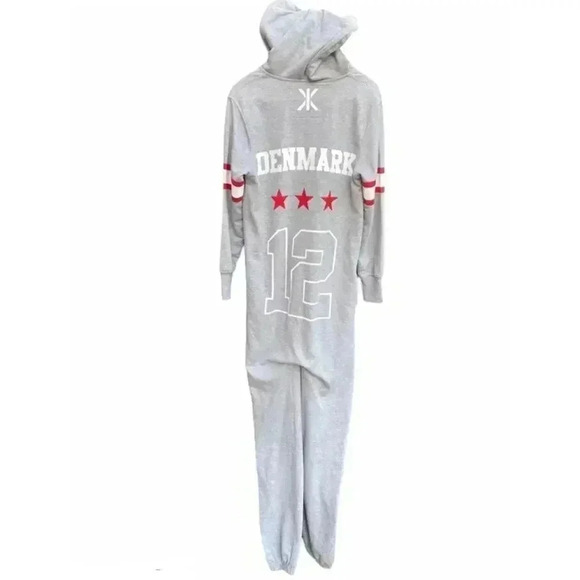 Grey OnePiece Onesie with Denmark logo - Picture 2 of 6